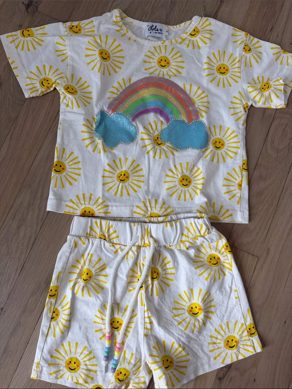 Lola and the boys sunny rainbow set size 4